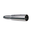 ADAPT. XLR MACHO - JACK HEMBRA ESTÉREO 6.3mm JBSYSTEMS (2 UNID.)