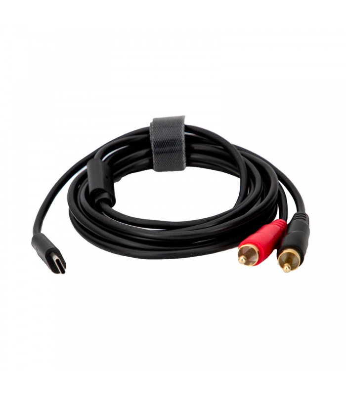 CONVERTIDOR DIGITAL- ANALOGICO USB-C A 2 RCA 2m HILEC