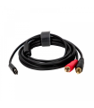 CONVERTIDOR DIGITAL- ANALOGICO USB-C A 2 RCA 2m HILEC