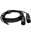 CONVERTIDOR DIGITAL- ANALOGICO USB-C A 2 XLR MACHO 2m HILEC
