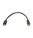 CONVERTIDOR DIGITAL- ANALOGICO USB-C A MINI JACK 3,5 HEMBRA 15cm