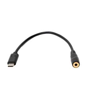 CONVERTIDOR DIGITAL- ANALOGICO USB-C A MINI JACK 3,5 HEMBRA 15cm