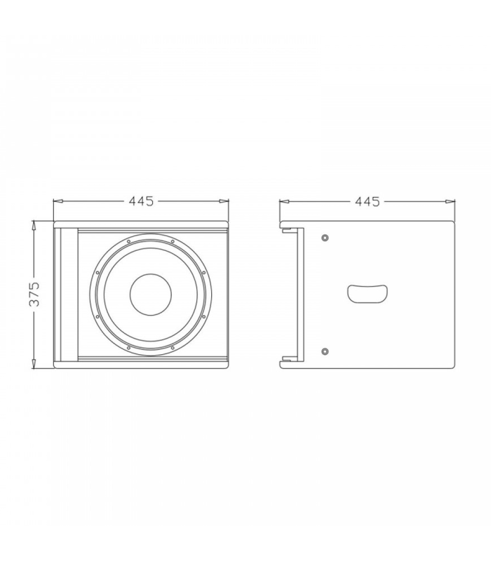 SLINE112SubW SUBWOOFER PASIVO 12" 350W RMS AUDIOPHONY
