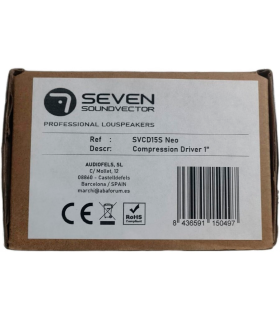 SVCD15S NEO DRIVER DE COMPRESIÓN 1" TWEETER MOTOR DE AGUDOS DIAFRAGMA POLIIMIDA 38mm